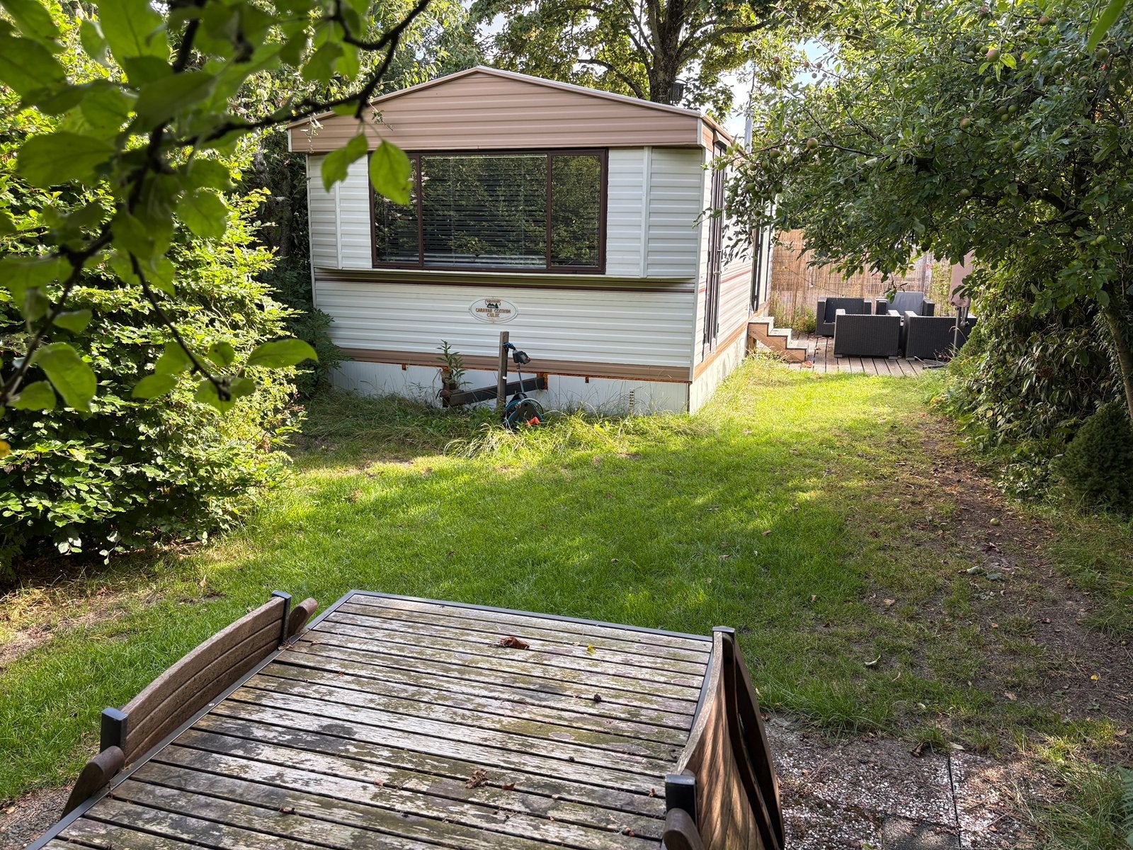 Instapklare Stacaravan op camping de Karekiet (incl stageld), Caravans en Kamperen, Stacaravans, Tot en met 2