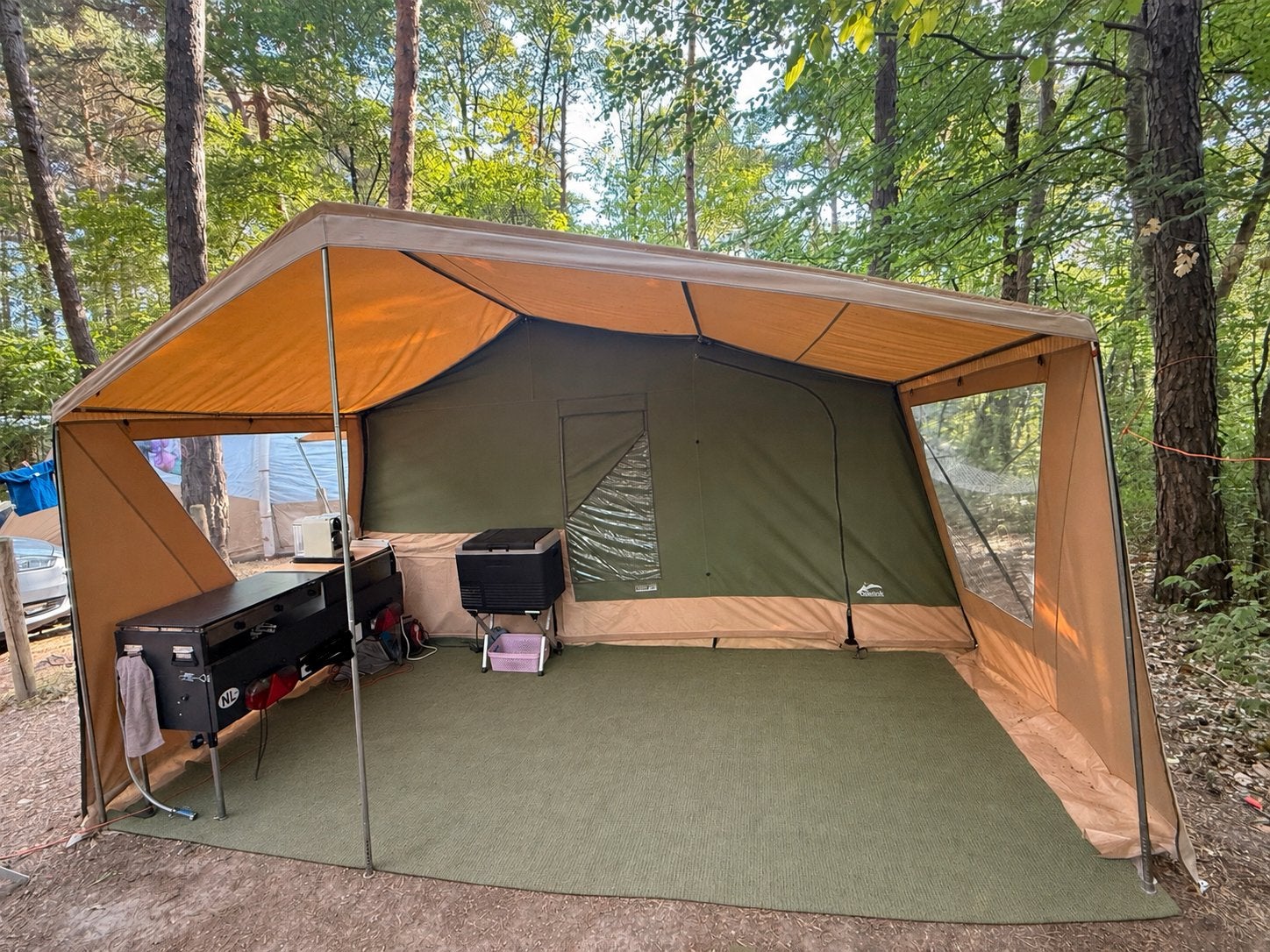 Cabanon Malawi, Caravans en Kamperen, Vouwwagens, Ophalen, Cabanon, Aanwezig, Tot en met 4