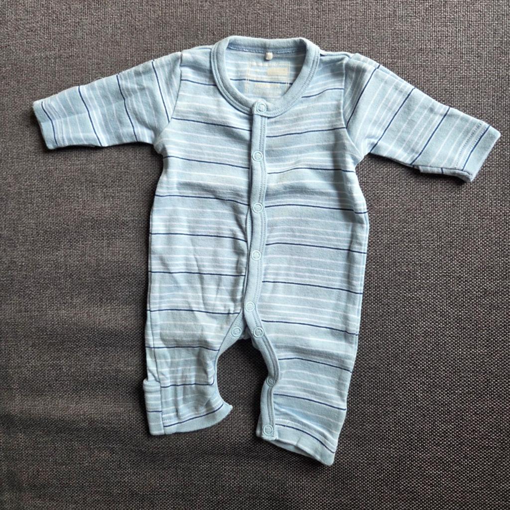 Babykleding set blauw maat 40 / 44, gedragen, Kinderen en Baby's, Babykleding | Prematuur, Gebruikt, Ophalen of Verzenden, Pakje