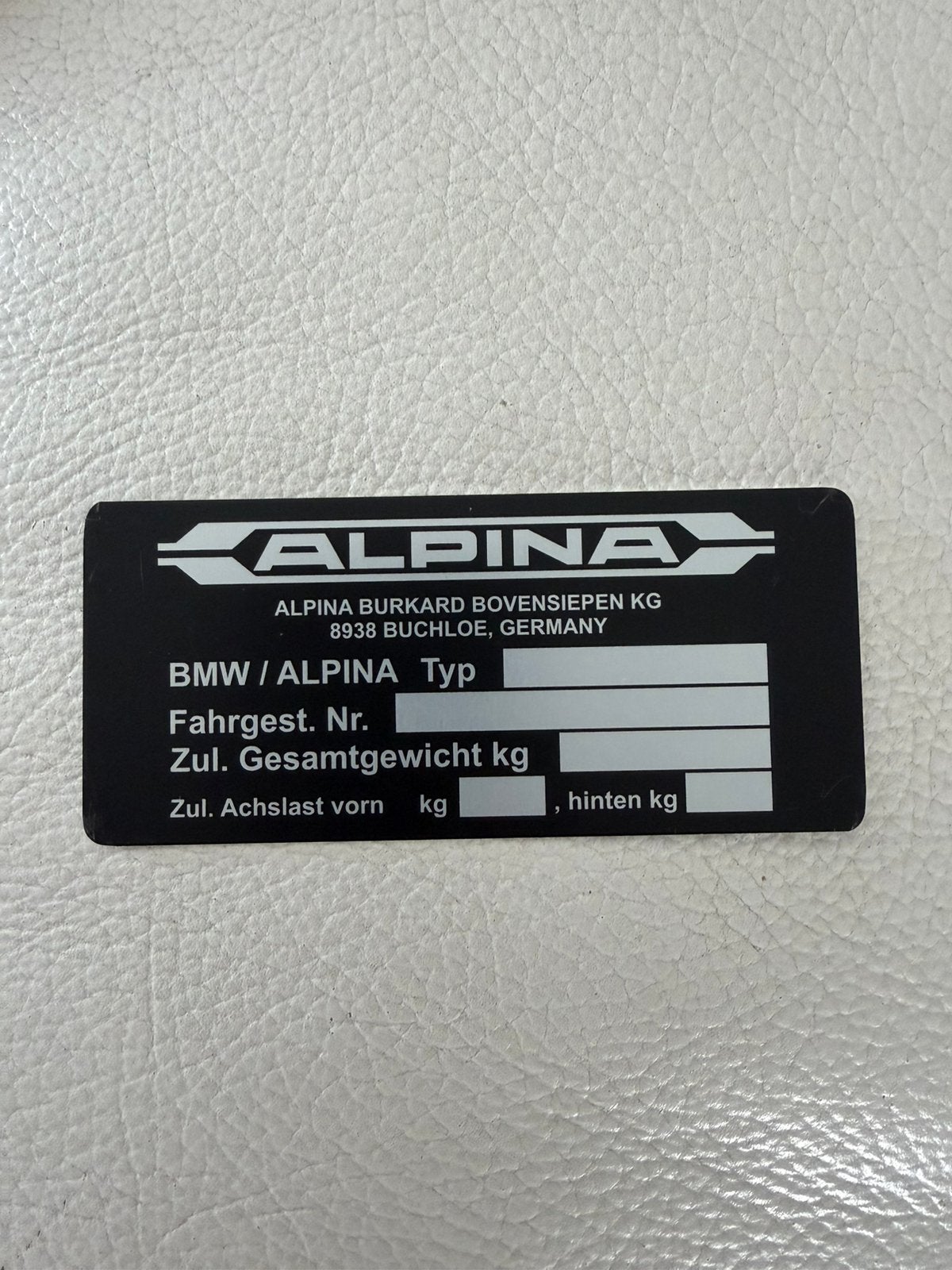 Bmw e21 alpina type plaatje, Ophalen of Verzenden, BMW