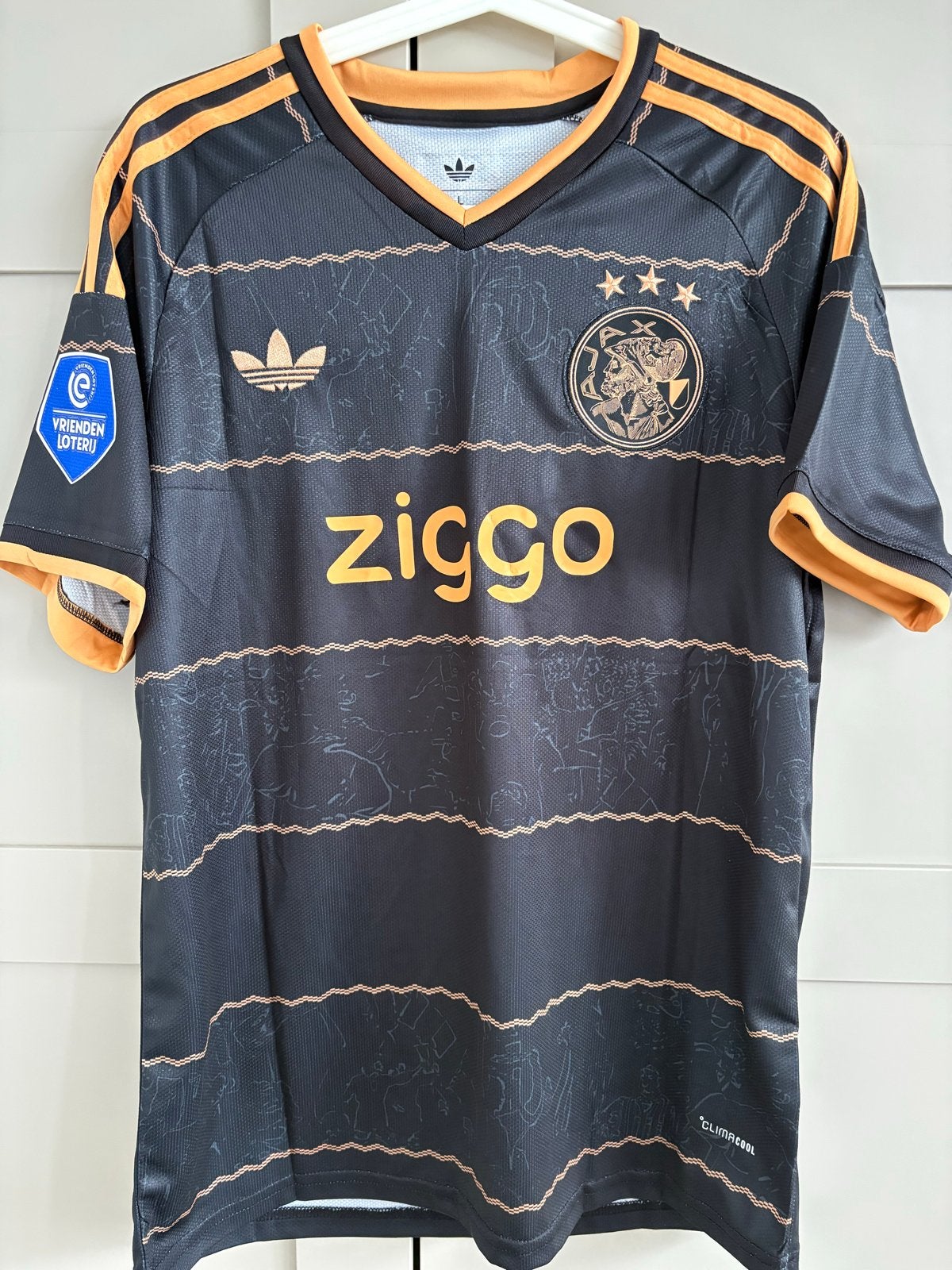 Ajax uitshirt M. Leonardo 2026/2027 large adidas eredivisie, Kleding | Heren, Maat 52/54 (L), Zwart, Nieuw, Ophalen of Verzenden