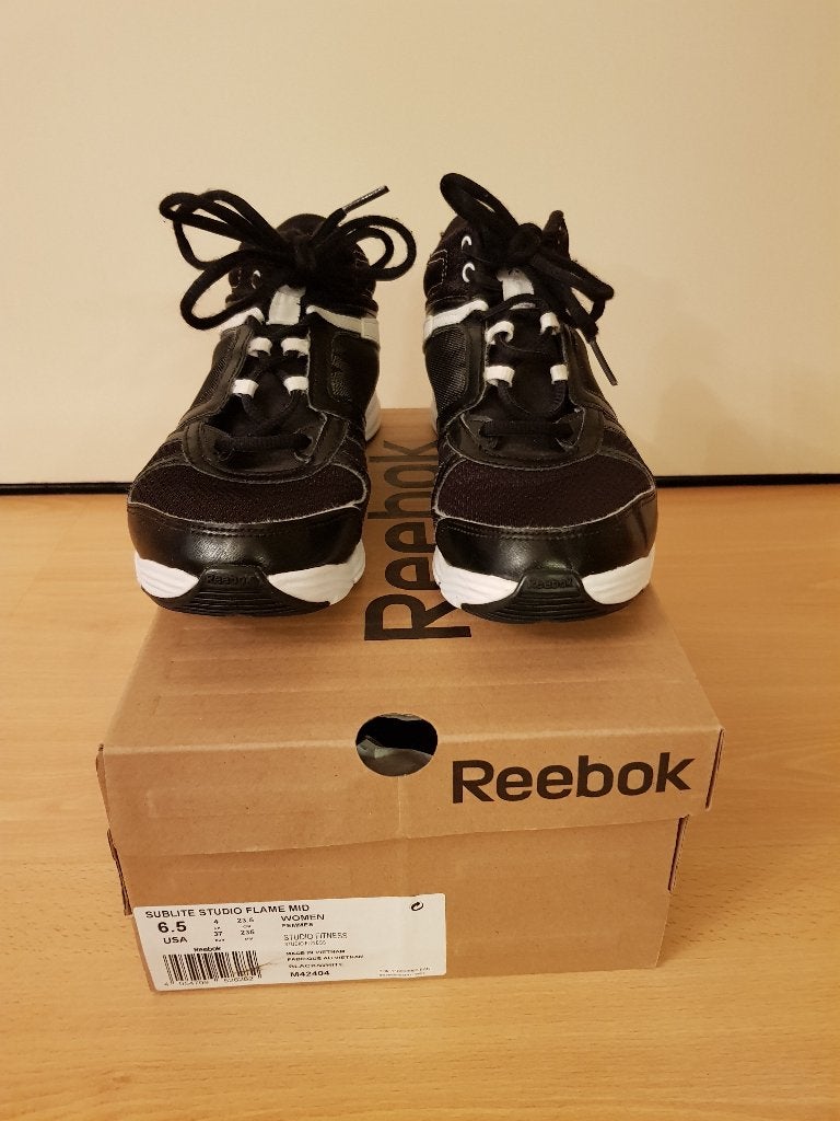 Reebok dames fitnessschoenen zwart-wit maat 37, Zwart, Ophalen of Verzenden, Maat 36 (S), Fitness of Aerobics
