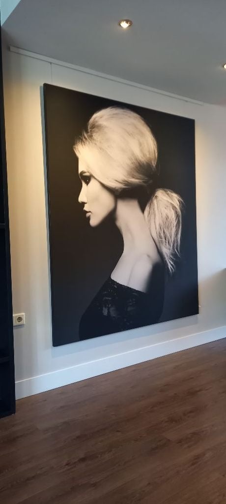 Black & white fashion  wisseldoek voor ArtFrame 160x190 cm, Nieuw, 125 cm of meer, Ophalen of Verzenden, Schilderij