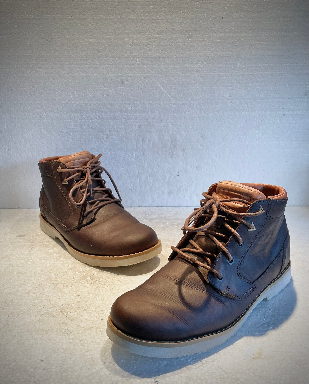 Teva / Tevas Comfort schoenen bruin soepel leder 42, Ophalen of Verzenden, Bruin, Veterschoenen