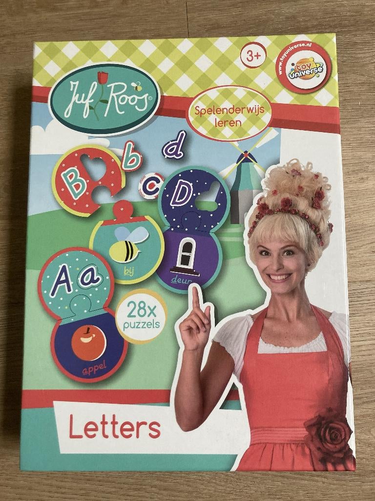 Juf Roos Letters 28 puzzels, Ophalen, 10 tot 50 stukjes, Gebruikt