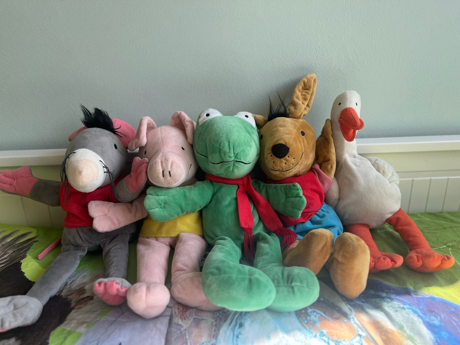 Handpop Knuffels van Kikker en zijn vriendjes, Kinderen en Baby's, Speelgoed | Knuffels en Pluche, Gebruikt, Overige merken, Overige karakters