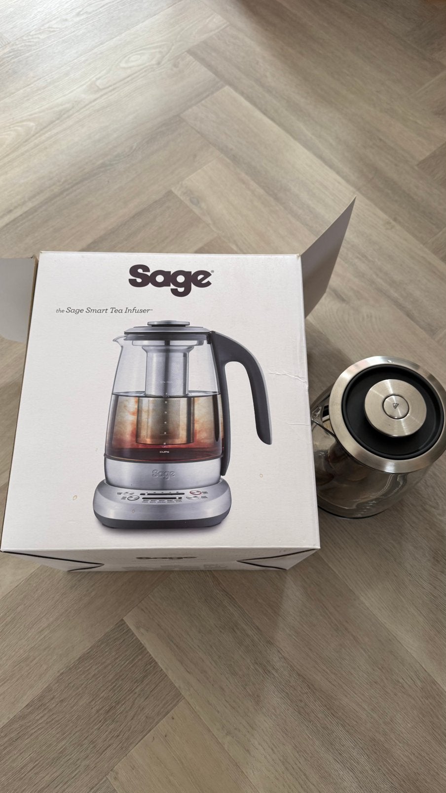 Sage teamaker, 1 tot 2 liter, Ophalen of Verzenden, Nieuw, Rvs
