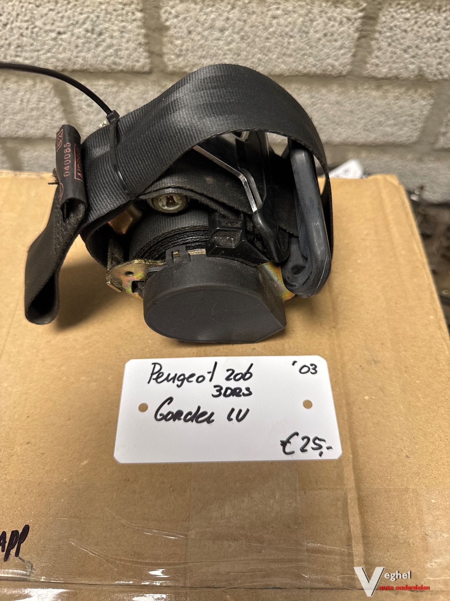 Peugeot 206 2003 Gordel Linksvoor, Auto-onderdelen, Gebruikt, -, -, Ophalen of Verzenden