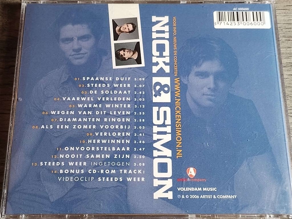 Nick & Simon - Nick & Simon, Ophalen of Verzenden, Zo goed als nieuw, Levenslied of Smartlap