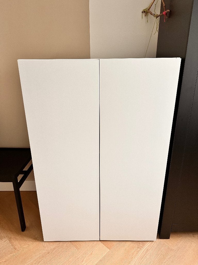 Witte ikea kast SMASTAD / PLATSA, Ophalen, 100 tot 150 cm, 50 tot 100 cm, Zo goed als nieuw
