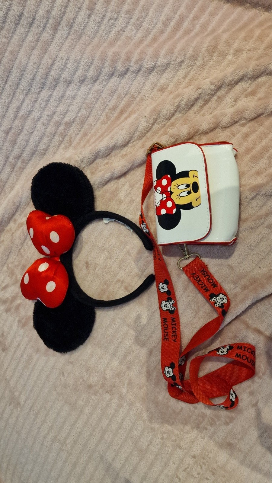 Minnie Mouse Tasje met Oortjes, Kinderen en Baby's, Ophalen of Verzenden, Zo goed als nieuw, Meisje