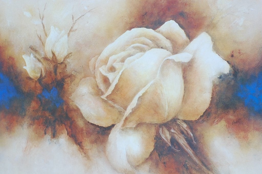 Rozen Betty Jansma Kunst Print met Luxe Lijst Goud 80x100