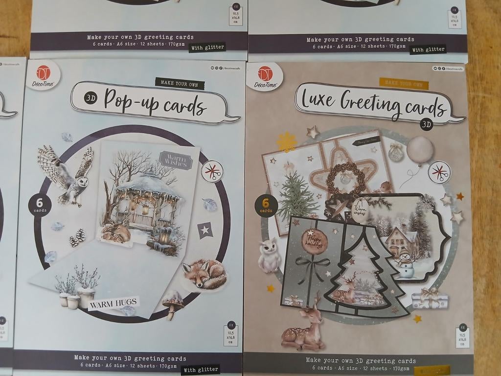 8 boekjes om kaarten te maken - Pop-up & Luxe, Ophalen, Nieuw, Kerst, Overige typen