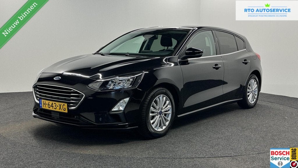 Ford Focus 1.0 EcoBoost Titanium Business TREKHAAK ECC CARPL, Auto's, Gebruikt, Met garantie (alle), Zwart, Origineel Nederlands