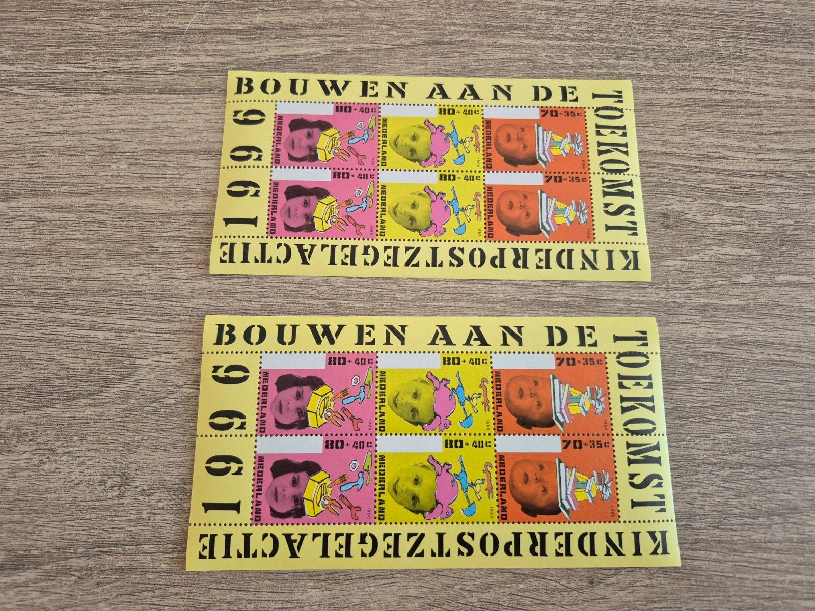 Kinderpostzegels 1996 - Bouwen aan de Toekomst (2 sets), Ophalen of Verzenden, Na 1940, Postfris