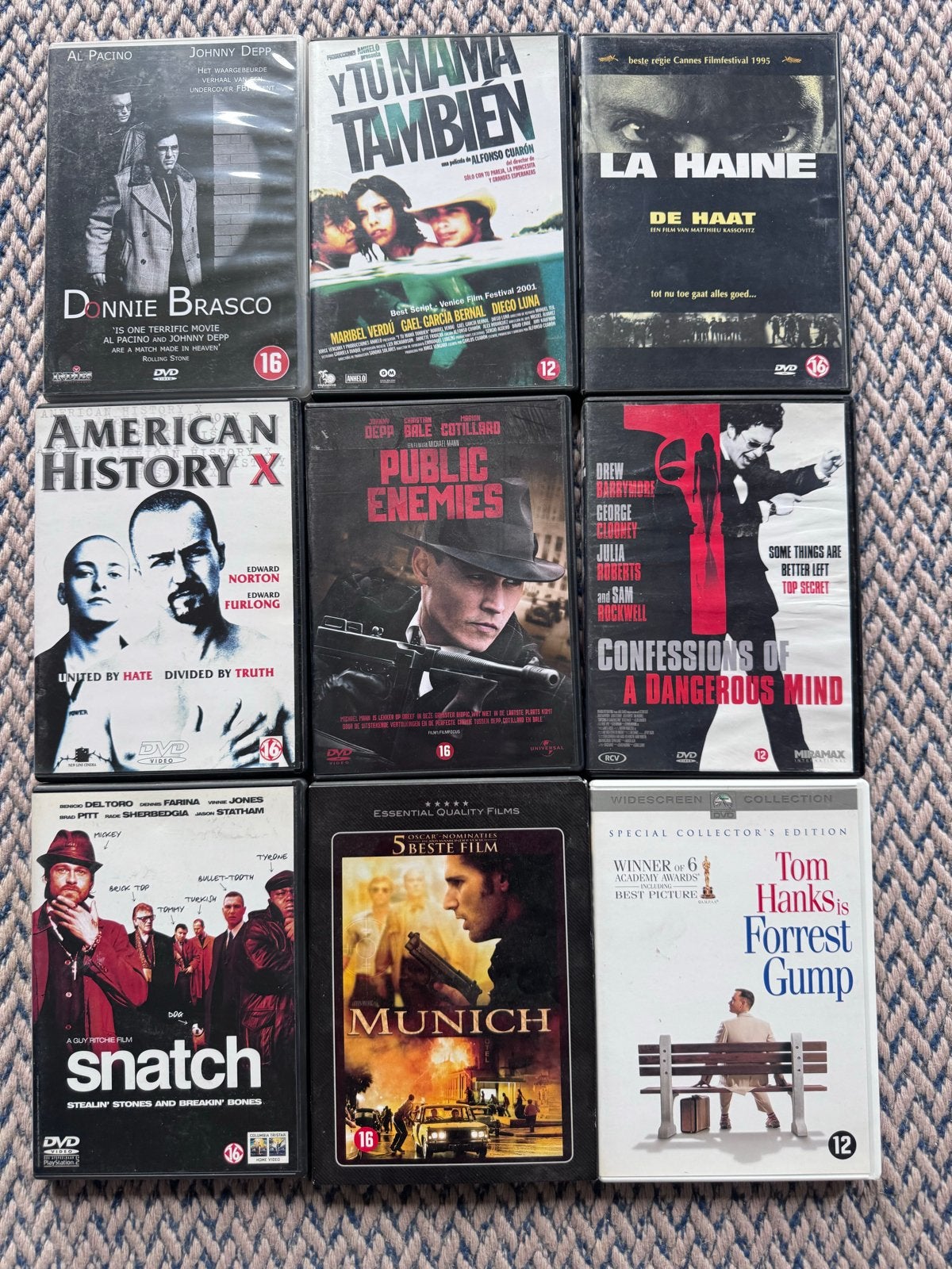 DVD Collectie: Donnie Brasco, Forrest Gump, Snatch en meer, Vanaf 16 jaar, Ophalen of Verzenden, Gebruikt