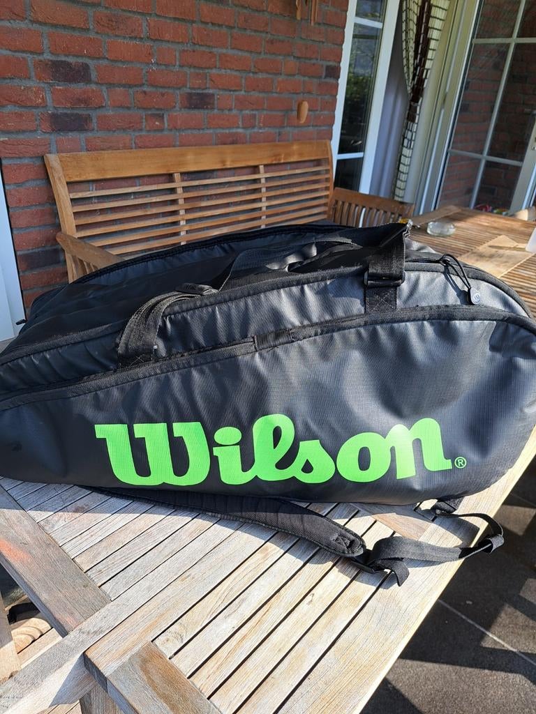 Wilson tennis tas voor 12 rackets, Ophalen of Verzenden, Gebruikt, Tas, Wilson