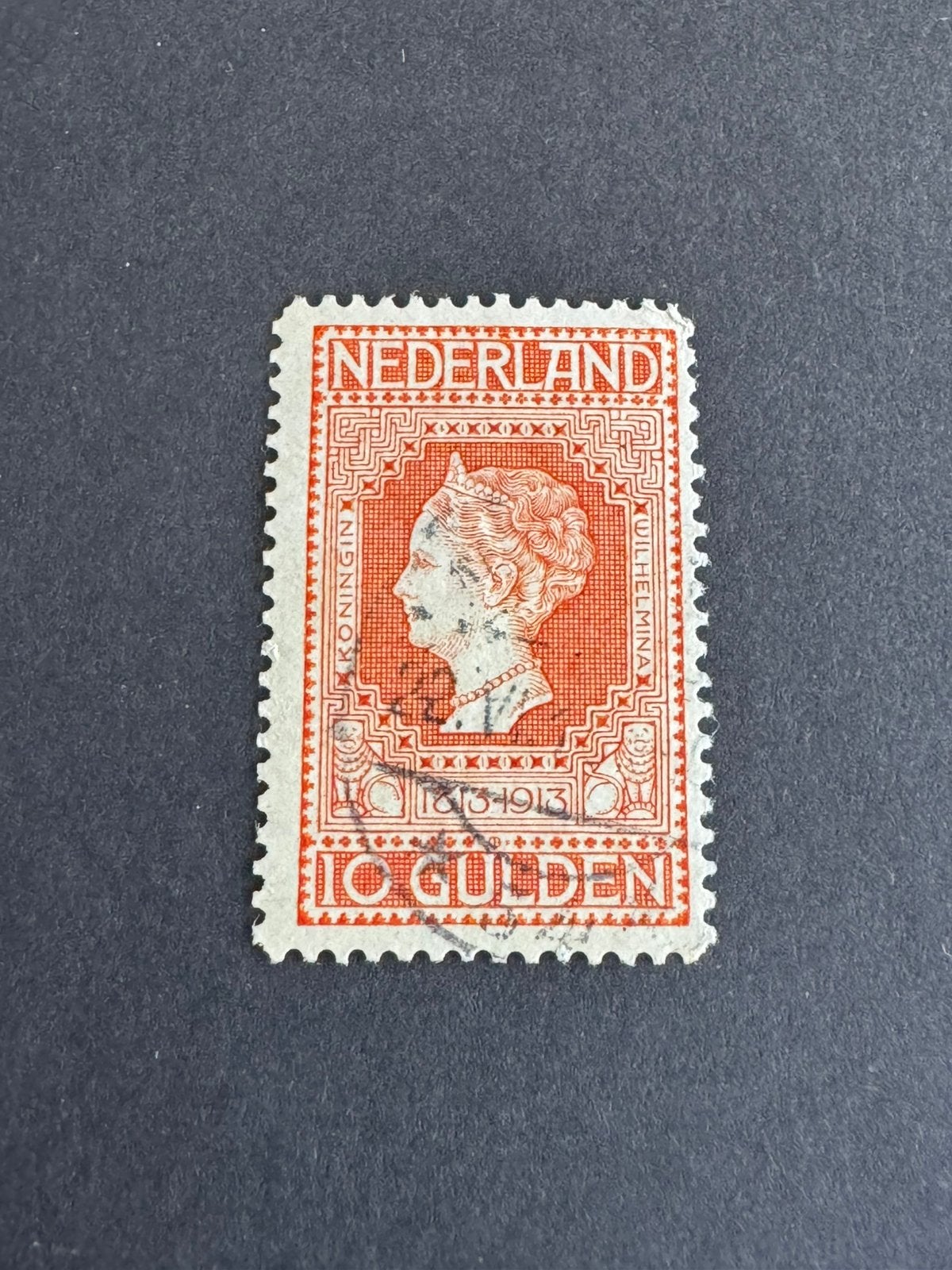 1913 Jubileumzegel 100 jr onafh NVPH nr 101 gestempeld, Verzenden, T/m 1940, Gestempeld