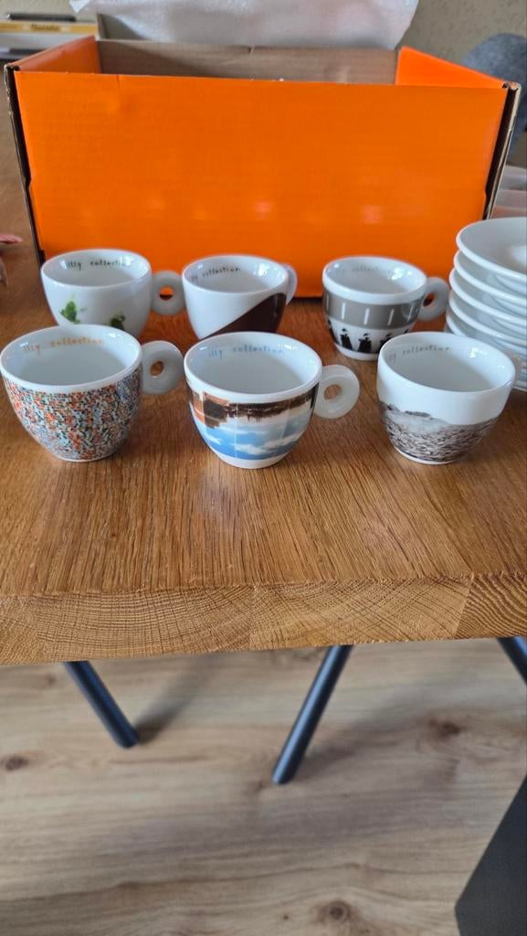 Illy Collection 2001 espresso kop en schotels (6 stuks), Ophalen of Verzenden
