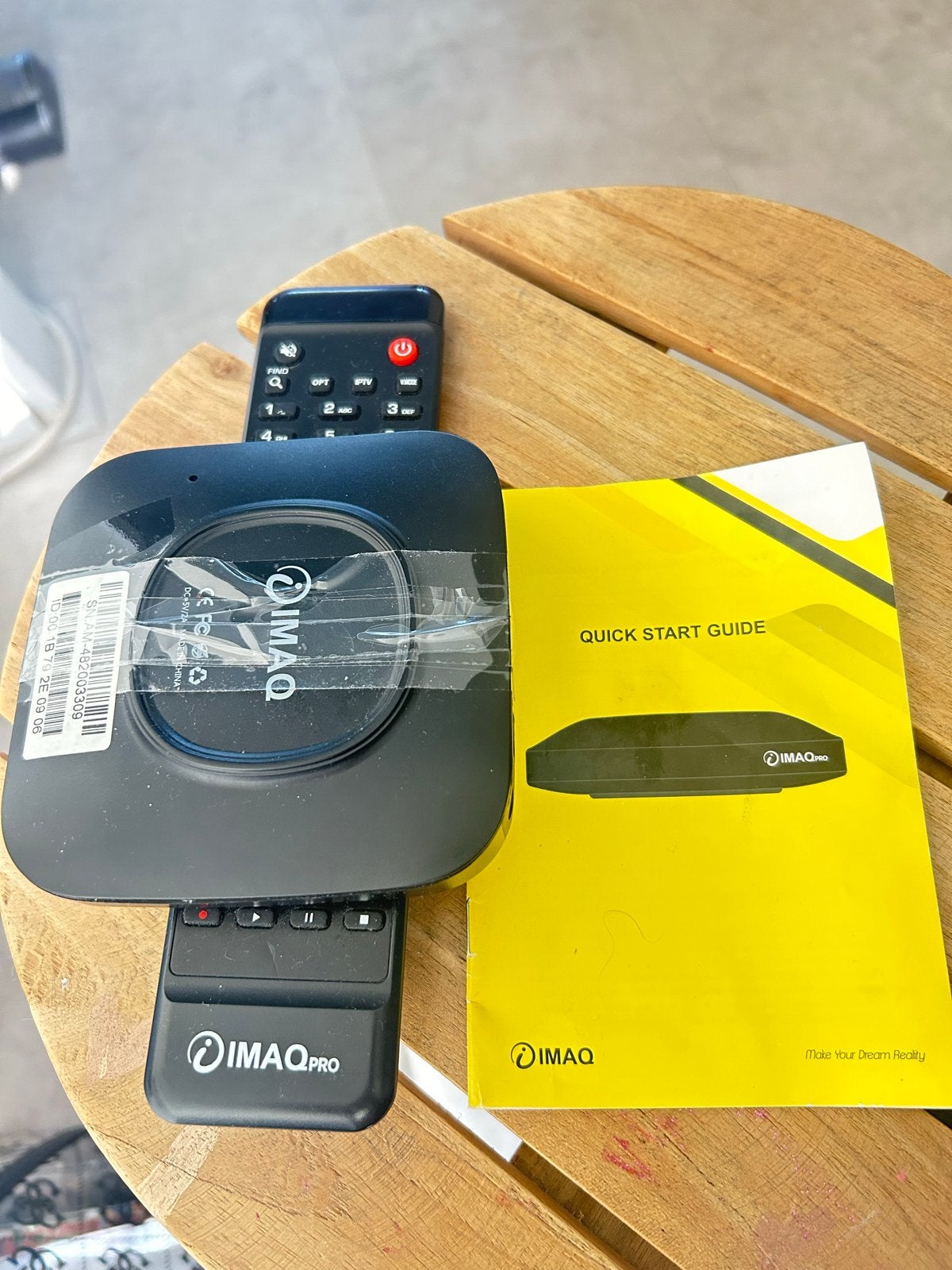 IMAQ Pro Mediaspeler met afstandsbediening en handleiding, Ophalen of Verzenden, Zo goed als nieuw, HDMI, Zonder harde schijf