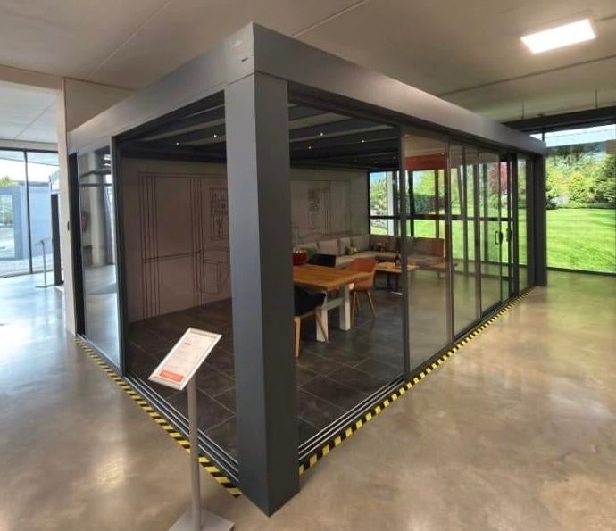 verasol cube tuinkamer  7000x4000  Ral 7016 antraciet, Ophalen of Verzenden, Nieuw, Serre
