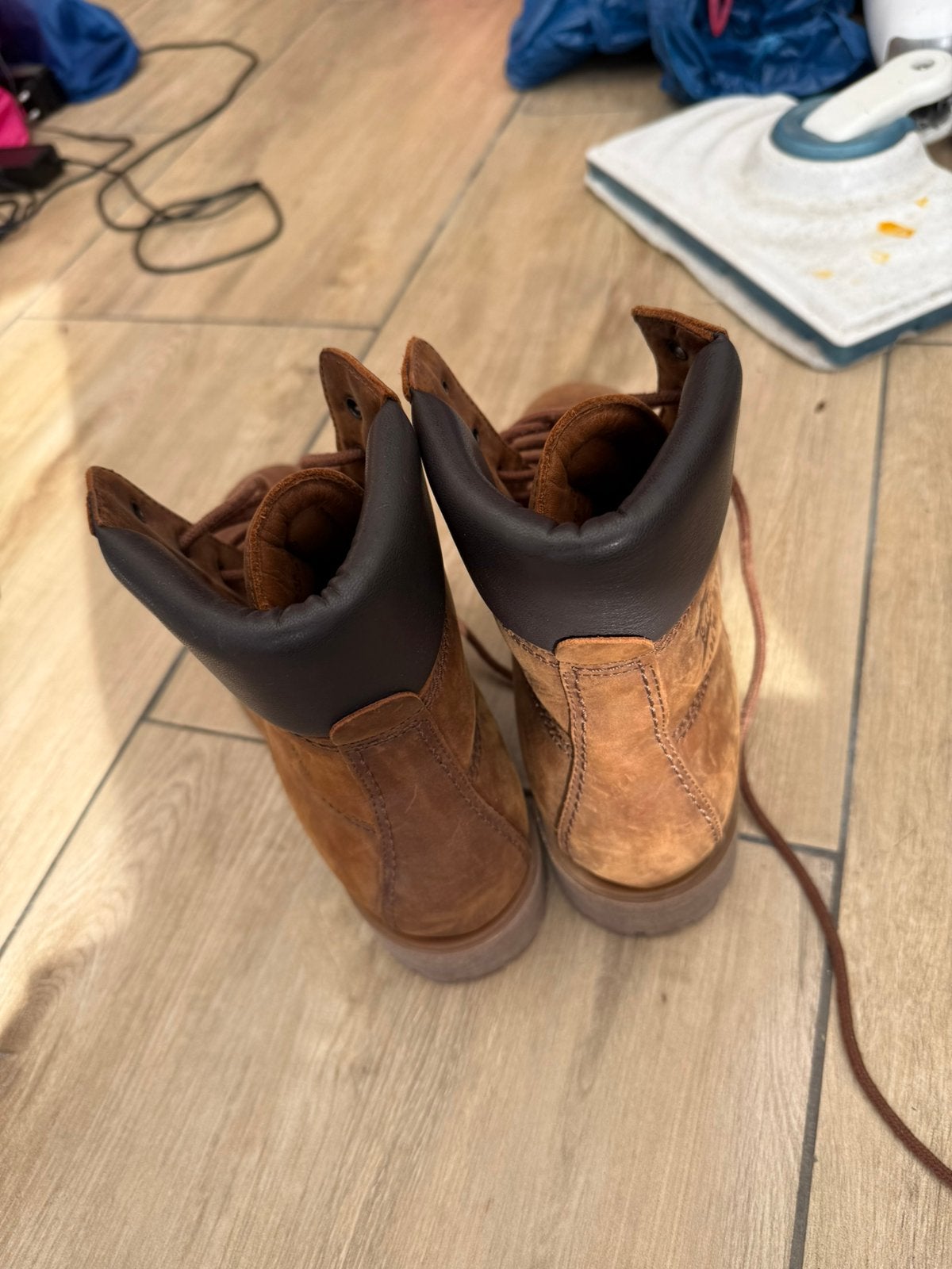 Timberland laarzen/schoenen maat 39,5, Ophalen of Verzenden, Zo goed als nieuw, Bruin, Boots