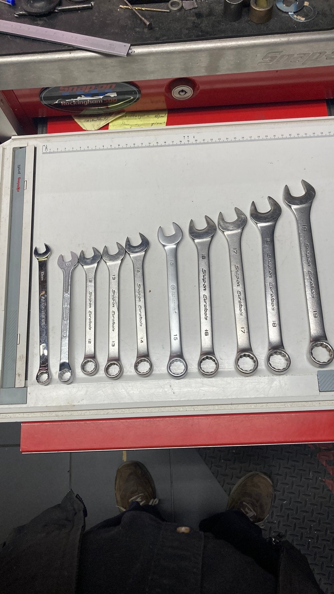 Steekring sleutel set 10 t/m 19 mm, Auto diversen, Ophalen of Verzenden, Zo goed als nieuw