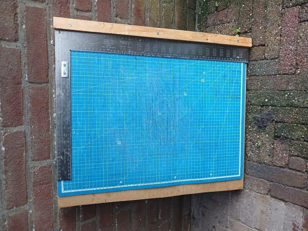 Snijmat op tafelbord