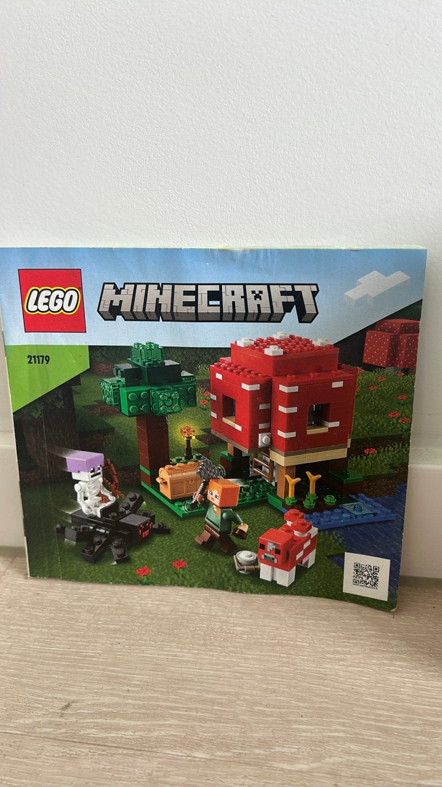 Lego Minecraft 21179 Het Paddenstoelhuis Compleet, Gebruikt, Minecraft, Lego, Ophalen of Verzenden