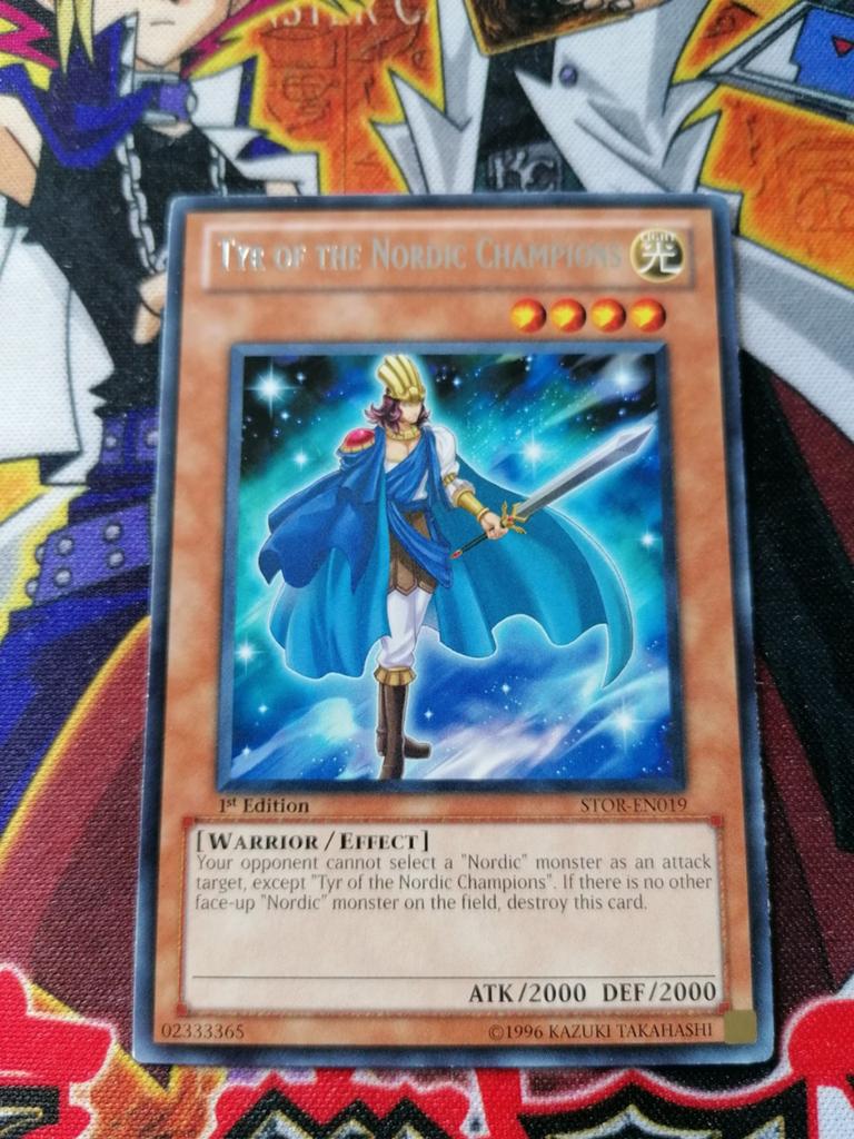 Tyr of the Nordic Champions - Rare STOR - Yu-Gi-Oh, Ophalen of Verzenden, Zo goed als nieuw