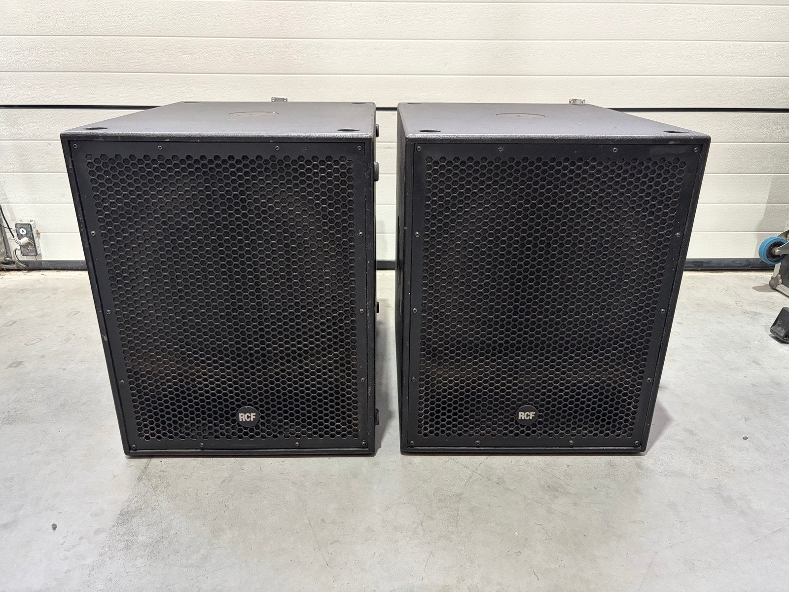 RCF 8004-AS Subwoofers met originele hoezen, Ophalen, Gebruikt, Subwoofer, Overige merken