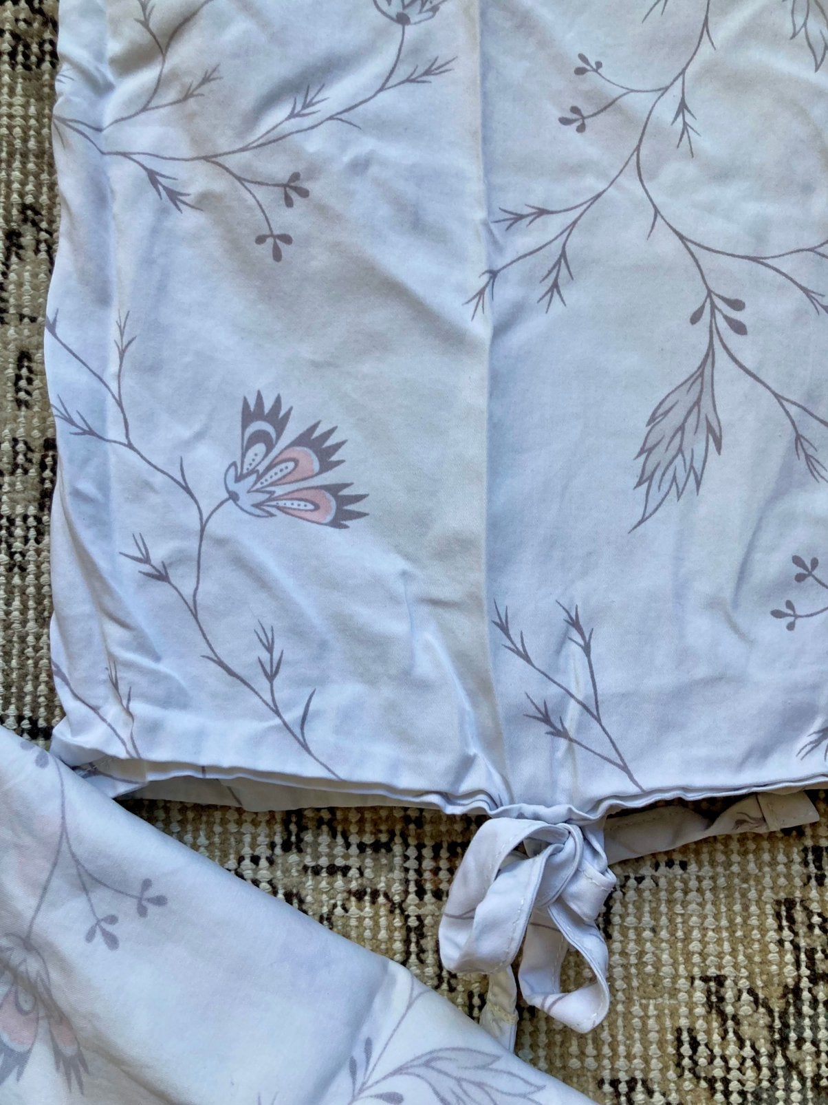 IKEA dekbedovertrekset – romantische bloemenprint, Huis en Inrichting, Slaapkamer | Beddengoed, Wasbaar, Wit, Dekbedovertrek, Katoen