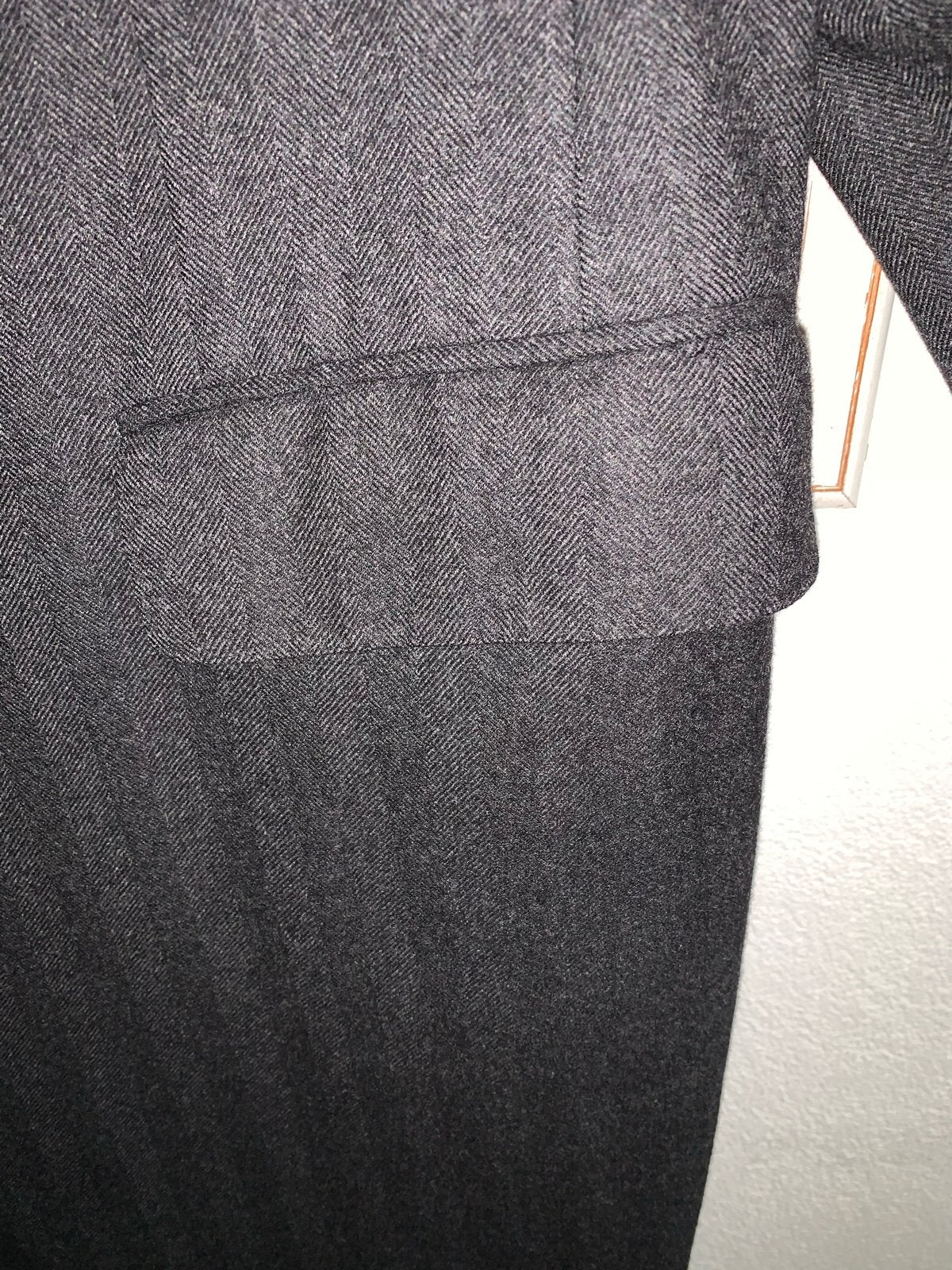 Corneliani Oger Virgin Wool Extrafine coat Maat 52, Kleding | Heren, Ophalen of Verzenden, Zo goed als nieuw, Maat 52/54 (L), Grijs