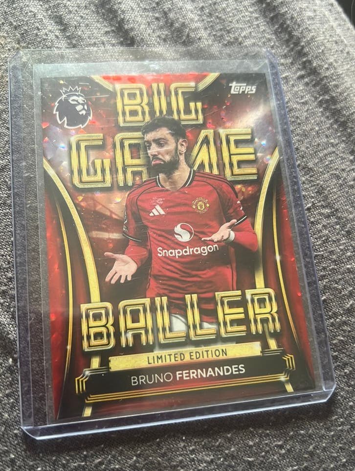 Topps Bruno Fernandes Limited Edition, Ophalen of Verzenden, Zo goed als nieuw, Buitenlandse clubs