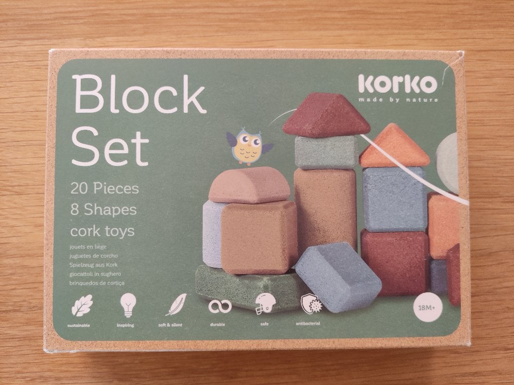 Korko Block set (20-delig), Ophalen, Zo goed als nieuw, Overige merken