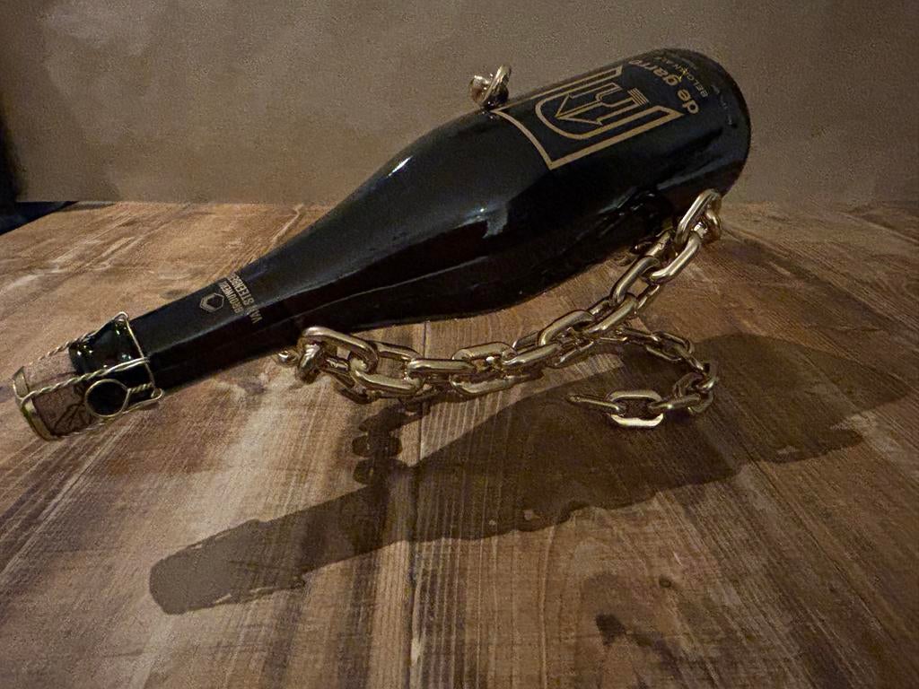 Zwevende bierfles houder - Ketting Design, Ophalen of Verzenden, Nieuw