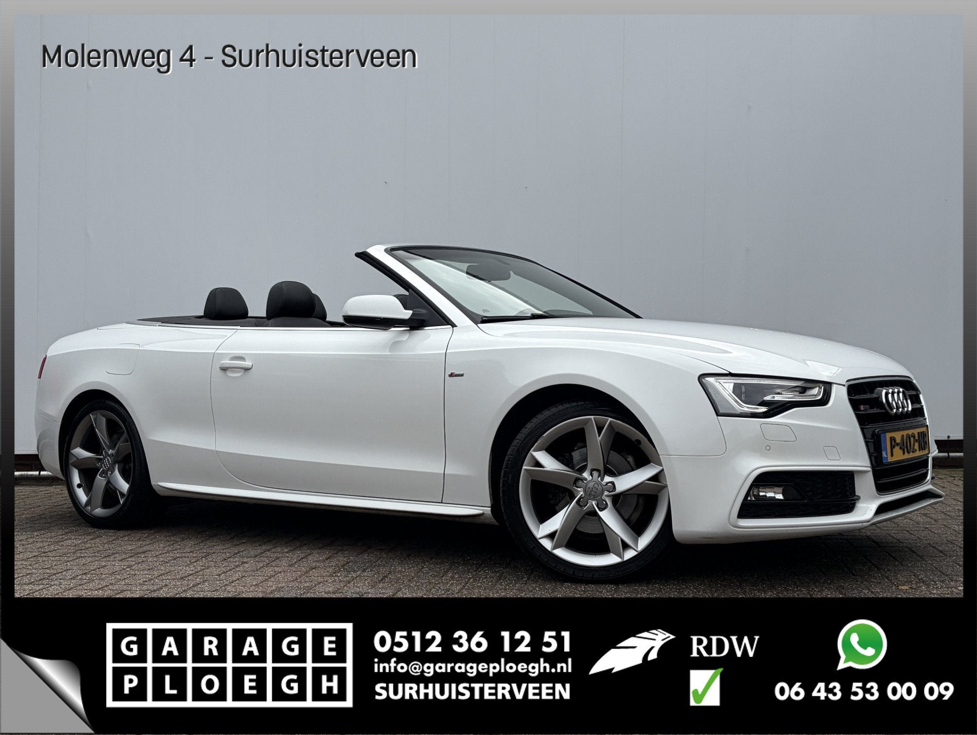 Audi A5 Cabriolet 1.8 TFSI Pro Line S Open Days Leer Sport, Auto's, Gebruikt, Euro 6, 4 cilinders, Cabriolet