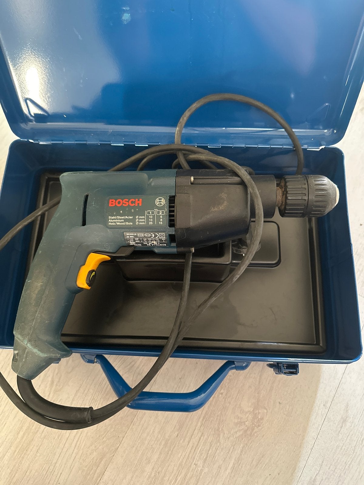 Bosch GBM 10-2RE Boormachine met koffer, Boormachine, Variabele snelheid, Ophalen of Verzenden, Gebruikt