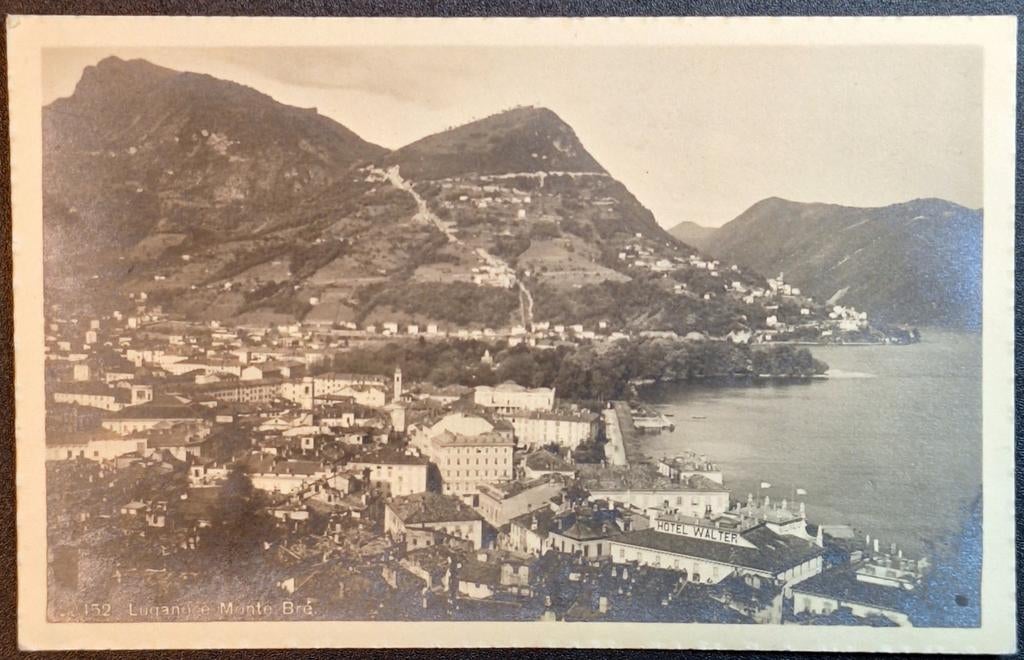Lugano, Monte Bré Zwitserland 1913, Ophalen of Verzenden, Voor 1920, Gelopen, Overig Europa