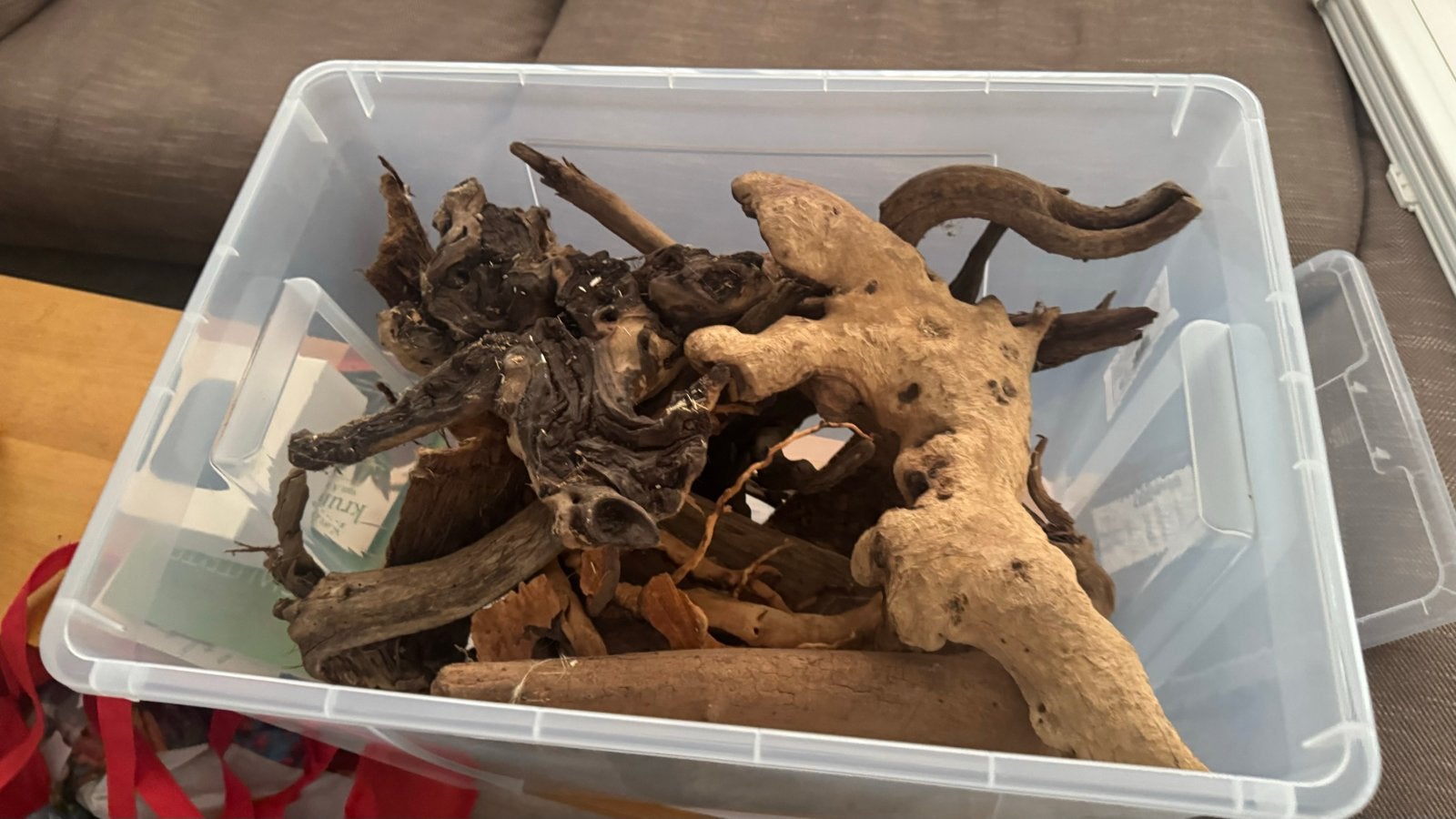 Grote partij drijfhout en schors voor terrariums, Dieren en Toebehoren, Ophalen of Verzenden, Zo goed als nieuw, Terrarium of Paludarium