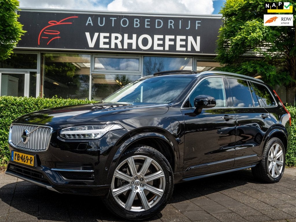 Volvo XC90 2.0 T8 Twin Engine AWD Inscription | 7P | BOWERS, Auto's, Gebruikt, 1969 cc, 7 stoelen, Zwart