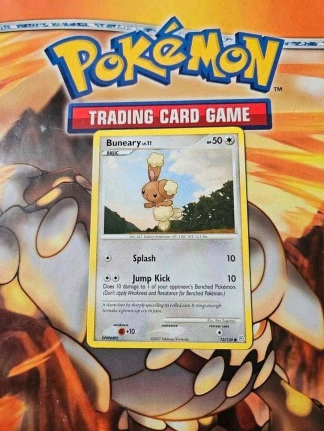 Buneary 73/130 Pokemon Diamond&Pearl base set pokemon kaart, Ophalen of Verzenden, Gebruikt, Losse kaart