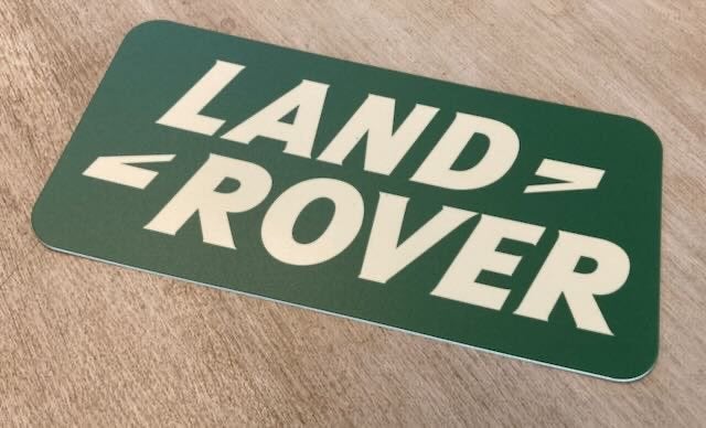 LANDROVER     Bordje USA kenteken plastic +- 30-x15 cm, Ophalen of Verzenden, Auto's