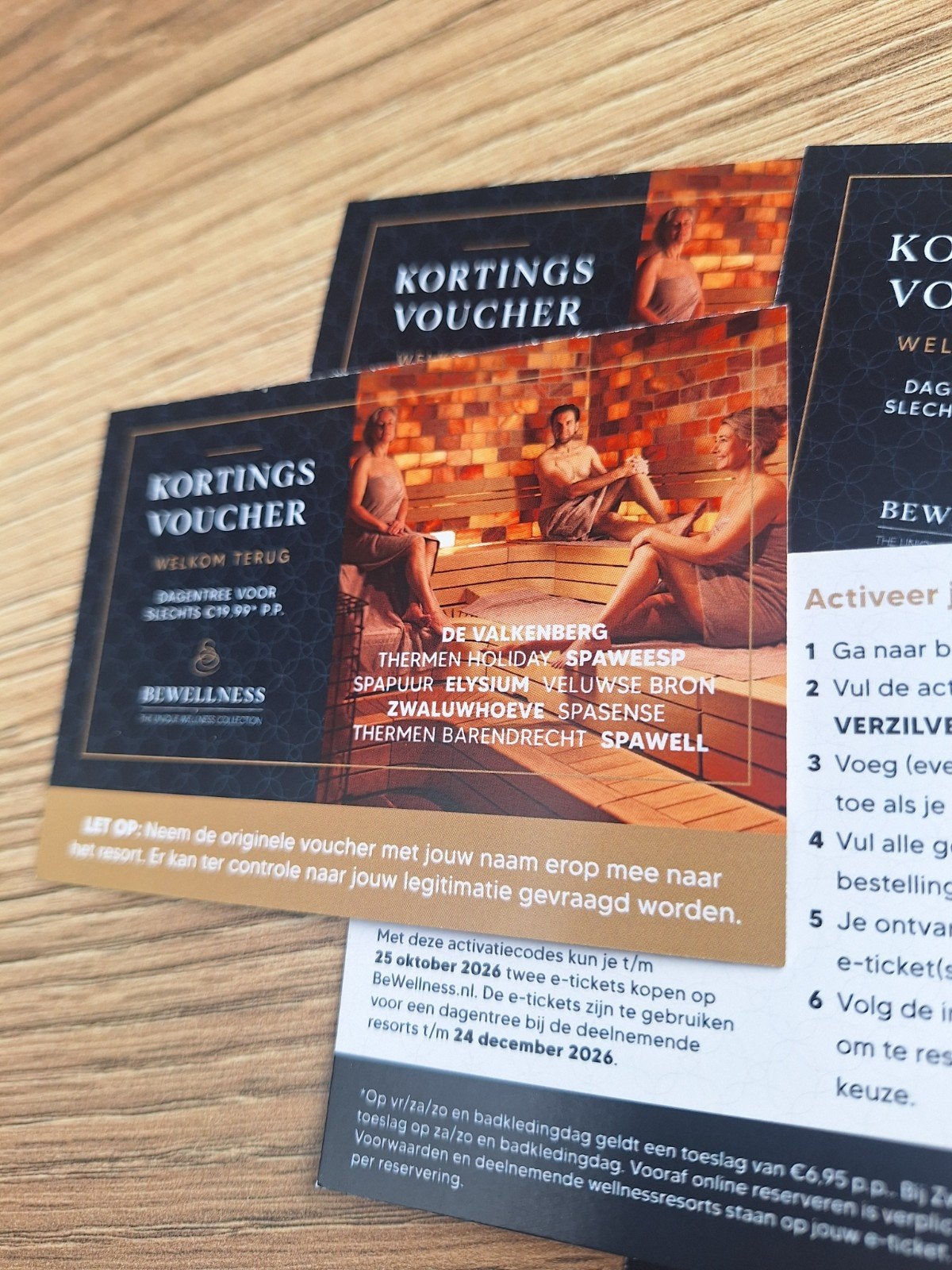 Sauna kortingskaart 2 personen, Tickets en Kaartjes