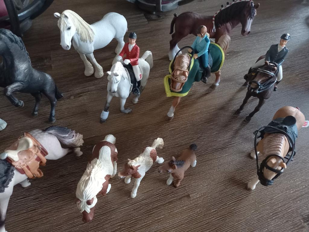 Grote collectie Schleich paarden en ruiters, Ophalen of Verzenden, Gebruikt, Jongen of Meisje