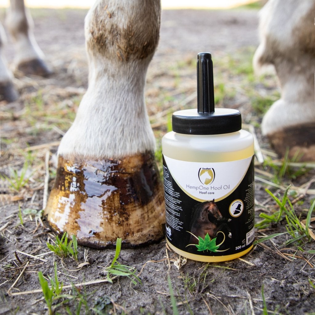 Equi HempOne Hoof Oil (met kwast) Hoefolie voor paard, Dieren en Toebehoren, Ophalen of Verzenden, Nieuw