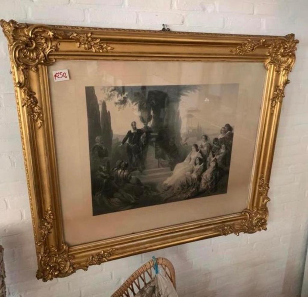 Fotogravure Le Tasse à la Cour de Ferrare Edouard Ender, Antiek en Kunst, Ophalen of Verzenden