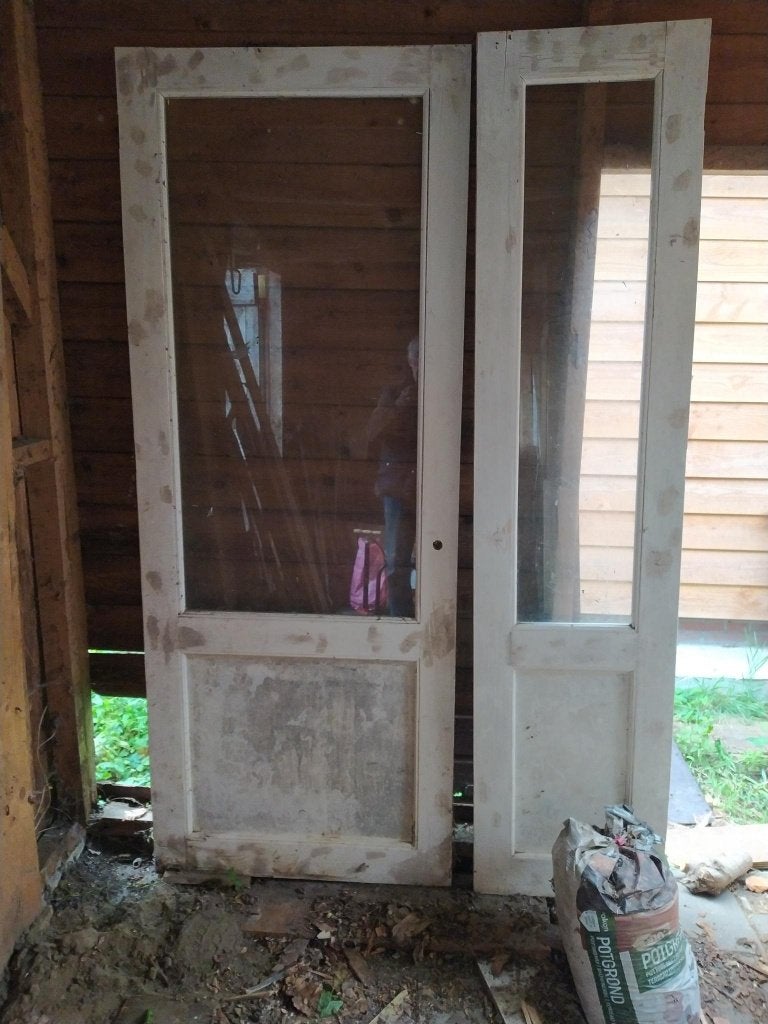 Dubbele binnendeur, Doe-het-zelf en Verbouw, Deuren en Horren, Ophalen, 120 cm of meer, Binnendeur, Zo goed als nieuw