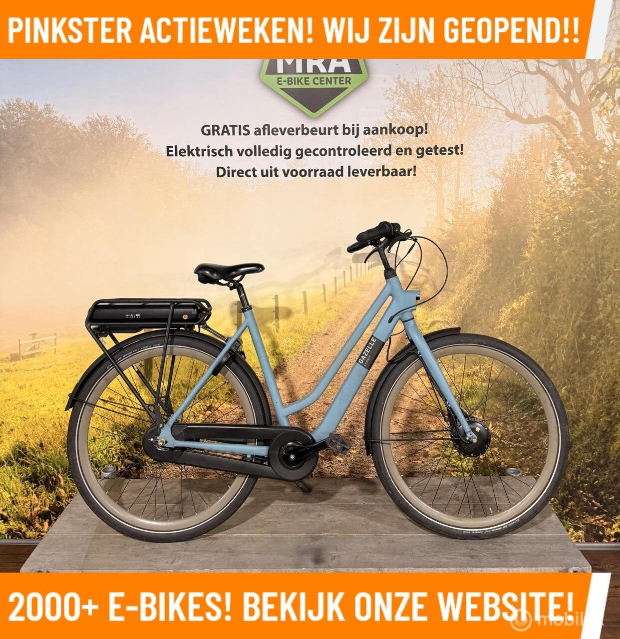 Gazelle ESPRIT Elektrische fiets met voorwiel motor ebike!, Fietsen en Brommers, Elektrische fietsen, 47 tot 51 cm, Gazelle