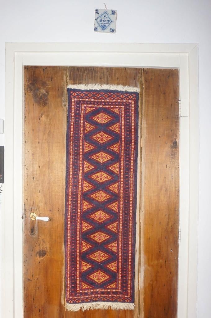 Pakistaans Bokhara loperkleed * vintage wollen haltapijt, Verzenden